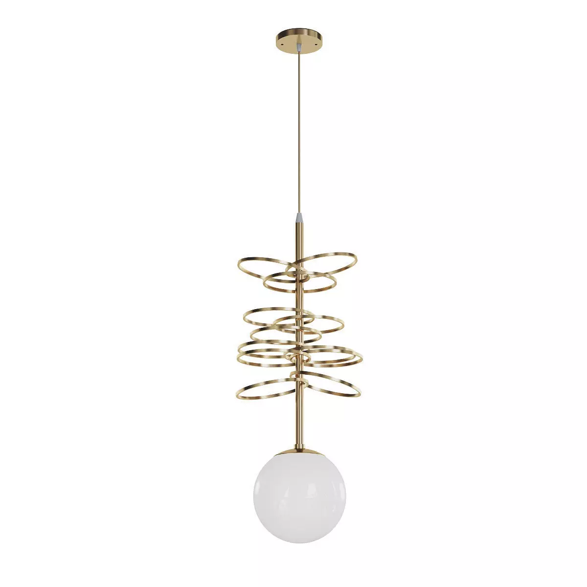 lace chandelier 3D model_0