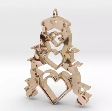 Finnish Love Rakkaus 3D print model_0