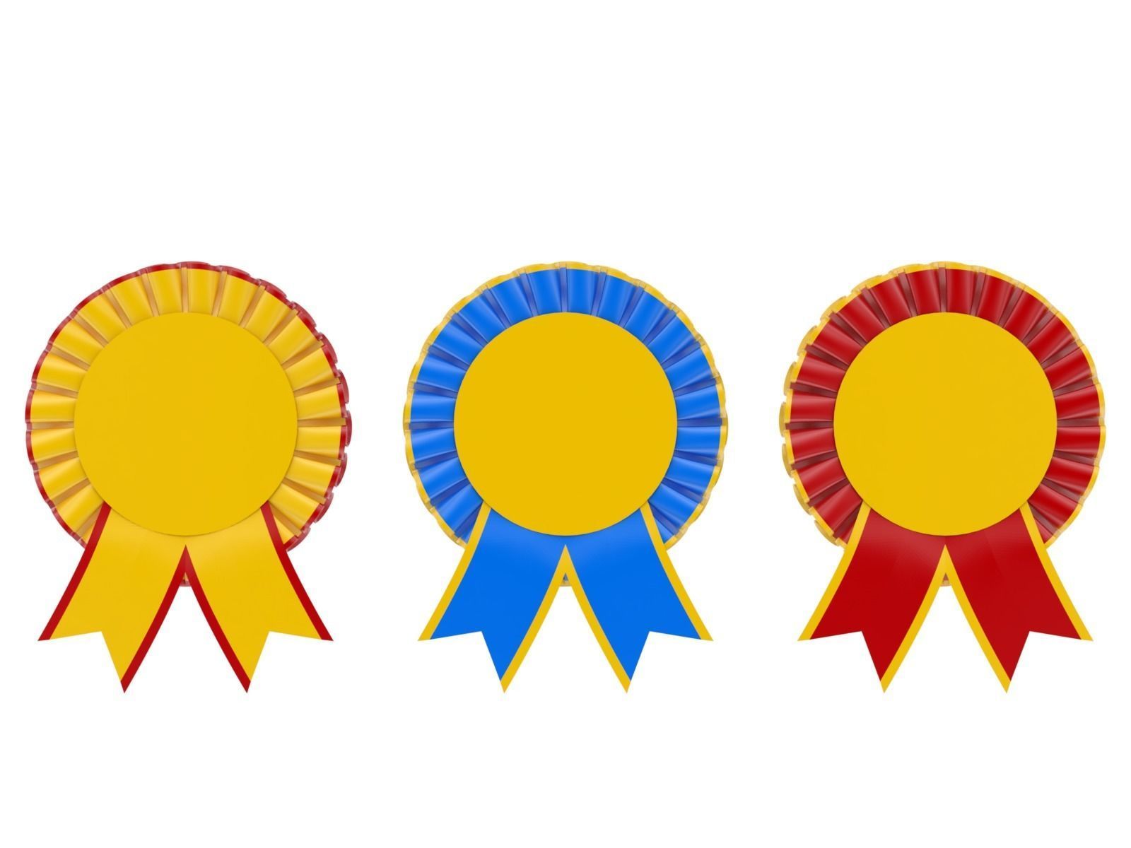 Award Rosette Model-1 3D model_4