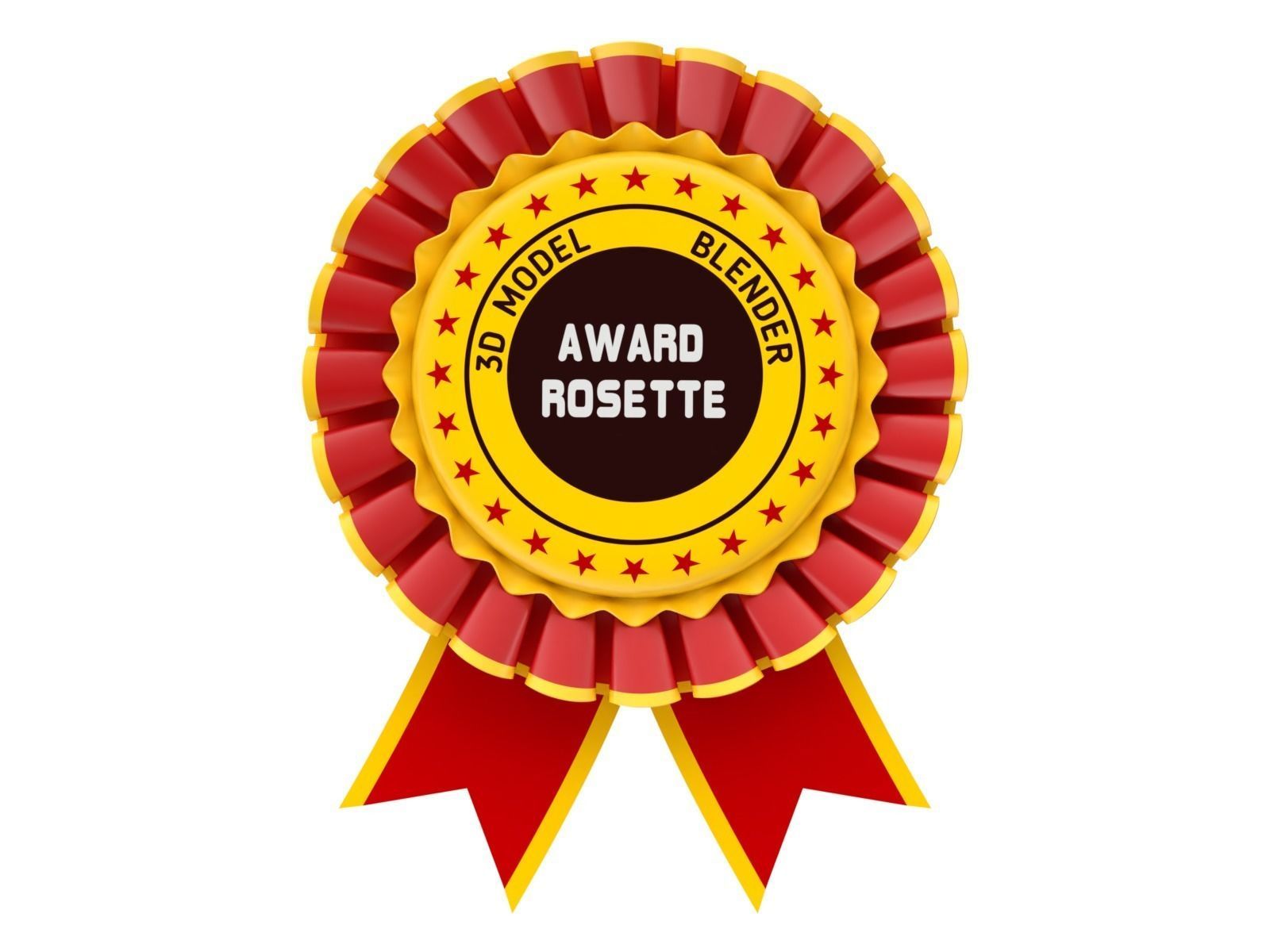 Award Rosette Model-1 3D model_1