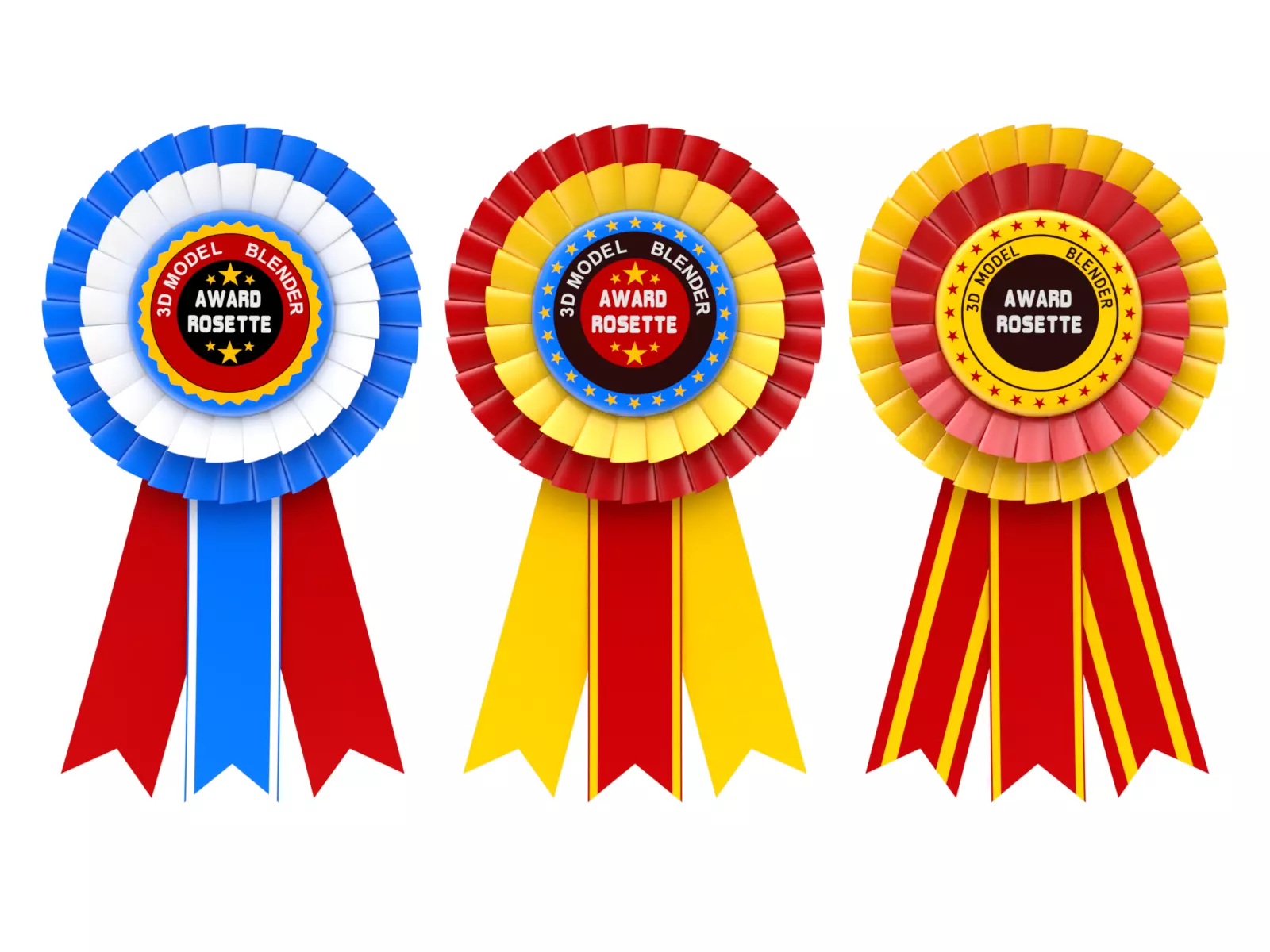 Award Rosette Model-3 3D model