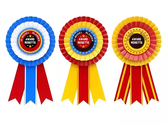 Award Rosette Model-3 3D model