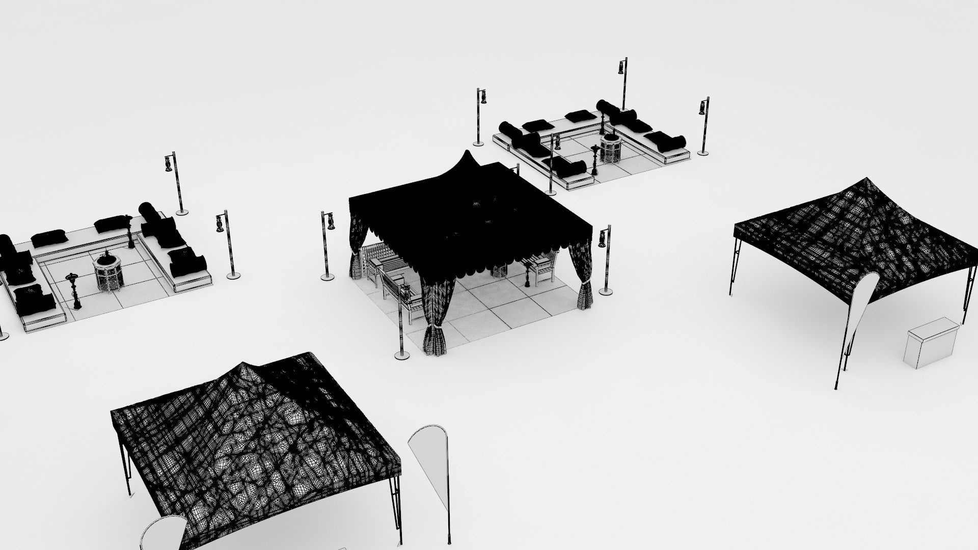 Event Tent arabic  3D model_3