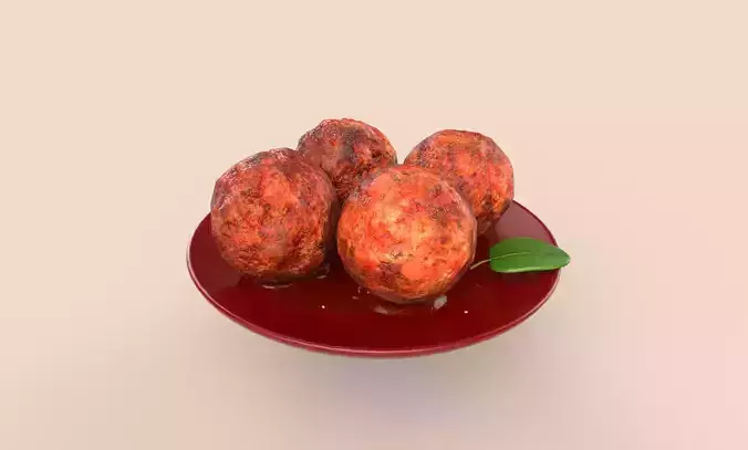 Asia food Braised pork ball