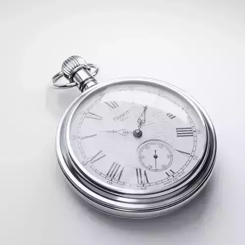 Tissot Lepine Pocket Watch 3D model