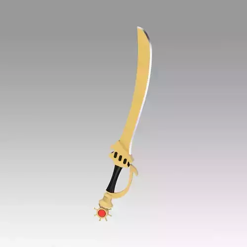 Fire Emblem Awakening Sol Katti Sword Cosplay Weapon Prop 3D model