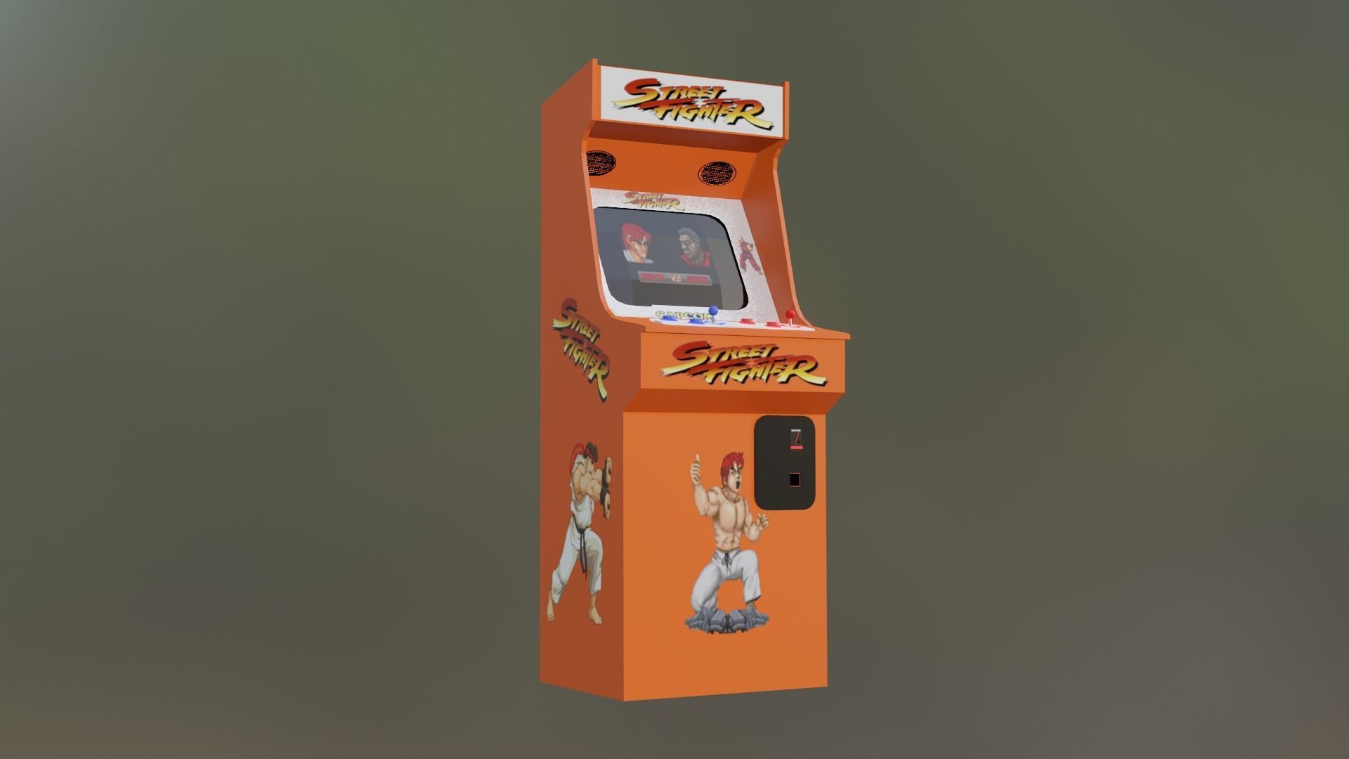 Arcade Game Street Fighter 3D print model_2