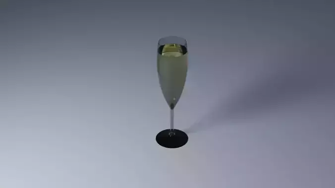 Glass champagne flute