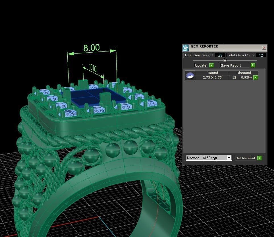 Man ring filigree 3D print model_4