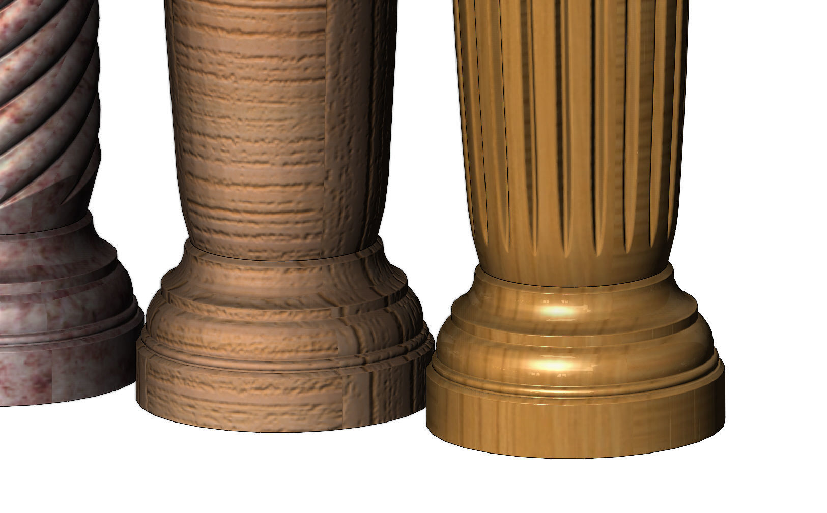 Miniature model making columns 3D print model_6