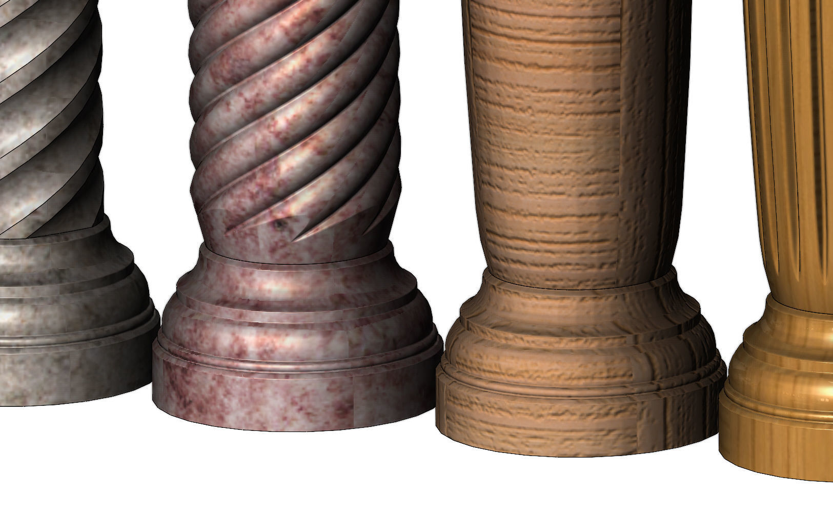 Miniature model making columns 3D print model_7