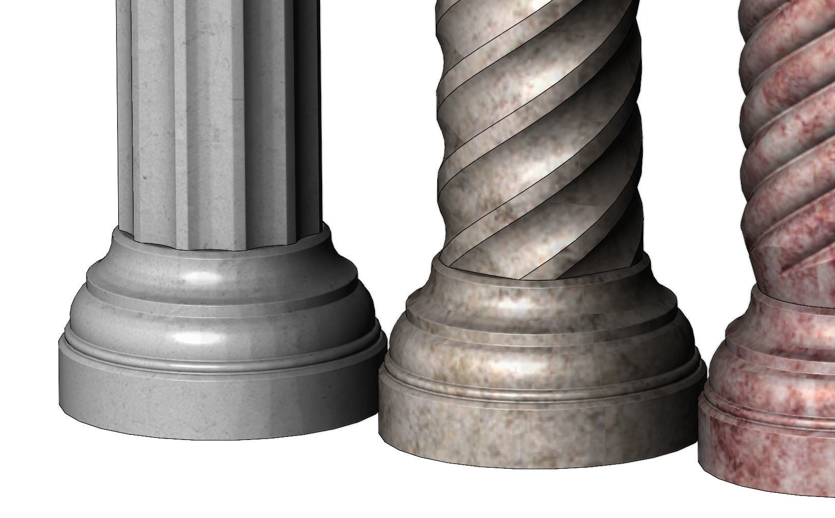 Miniature model making columns 3D print model_4