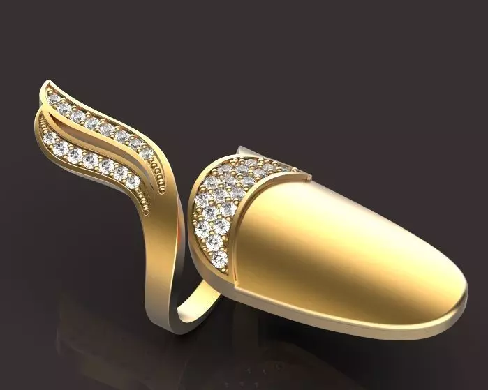 nail ring 3D print model
