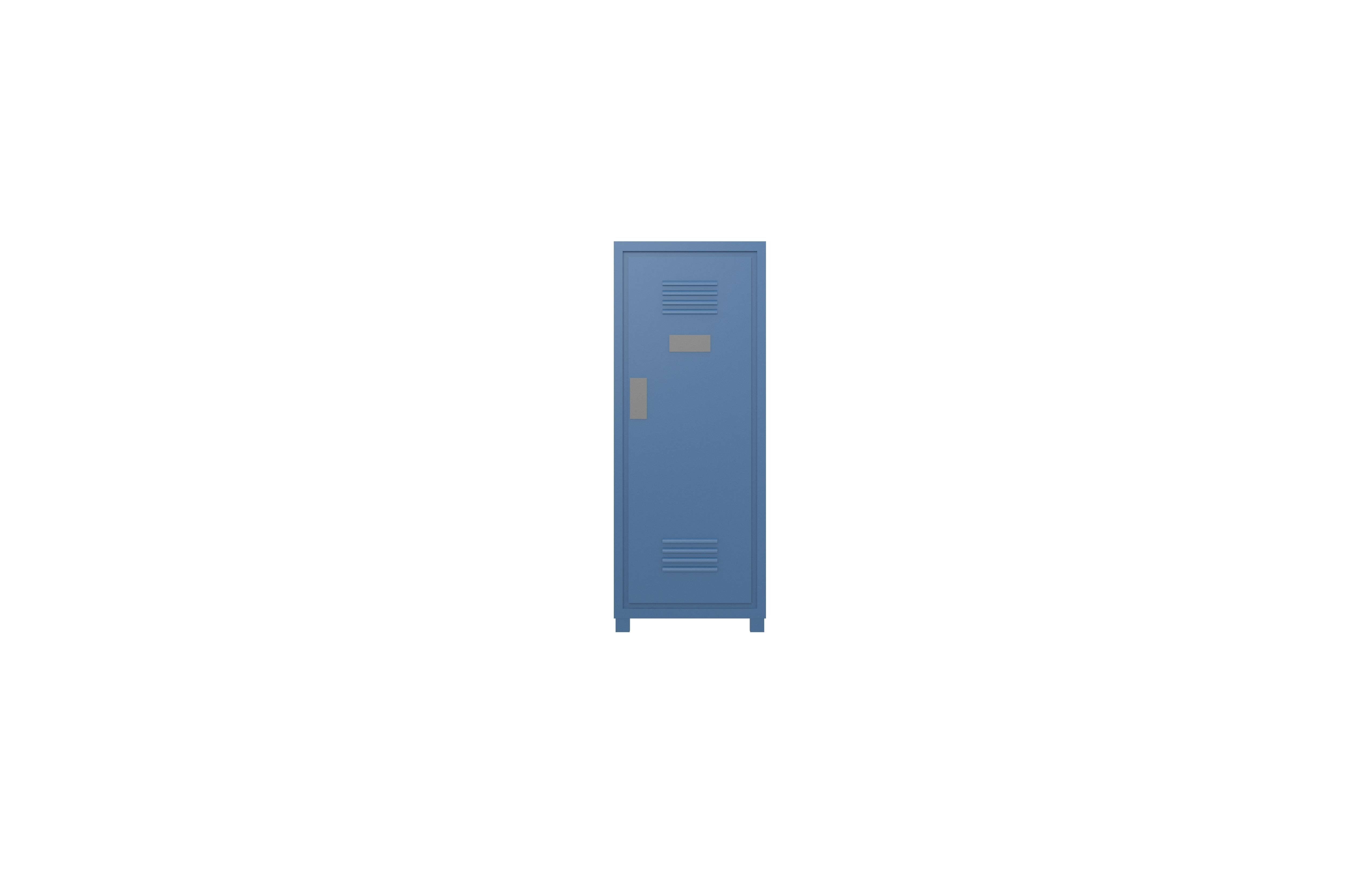 Locker v1 003 Low-poly 3D model_1