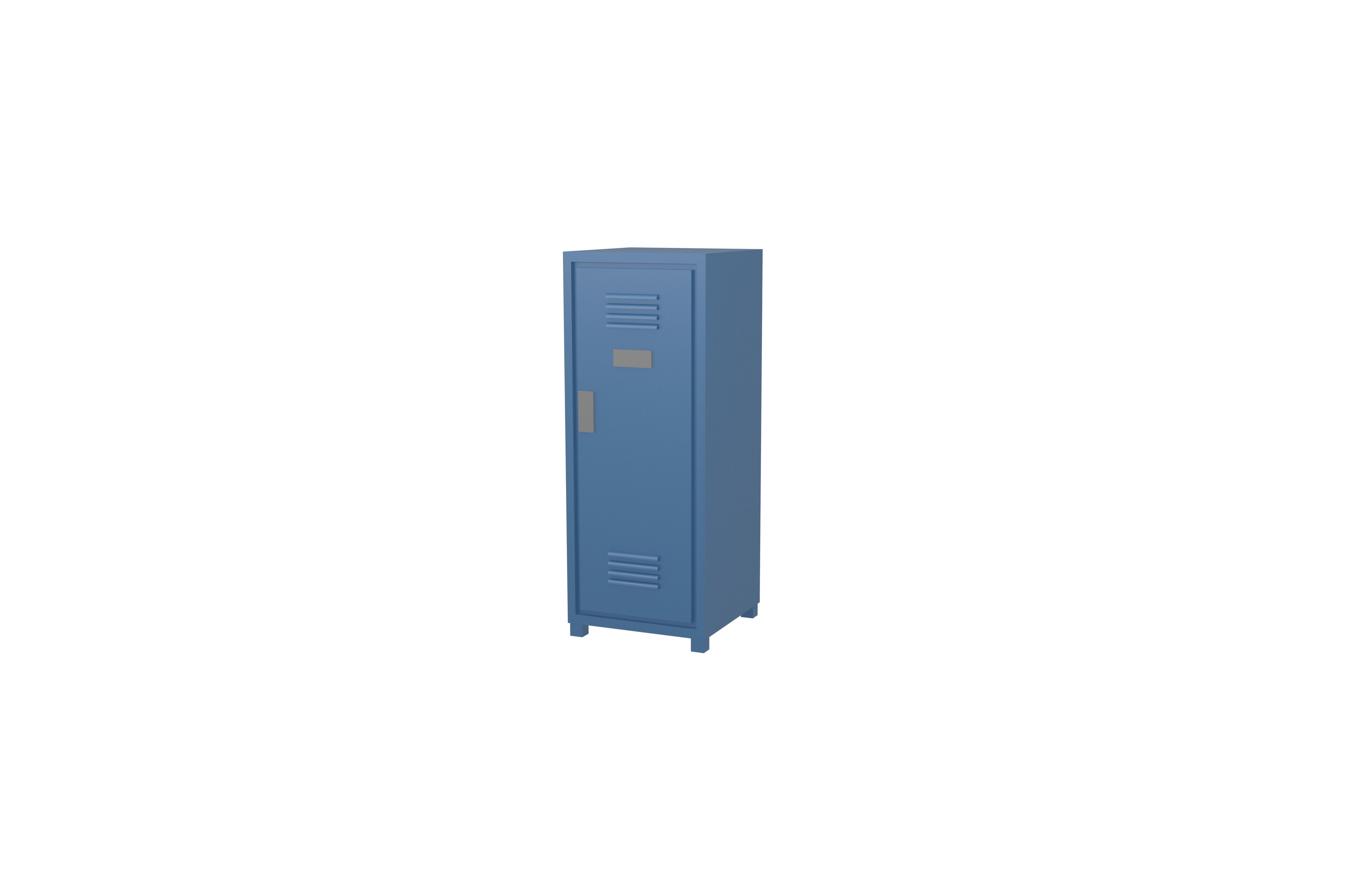 Locker v1 003 Low-poly 3D model_2