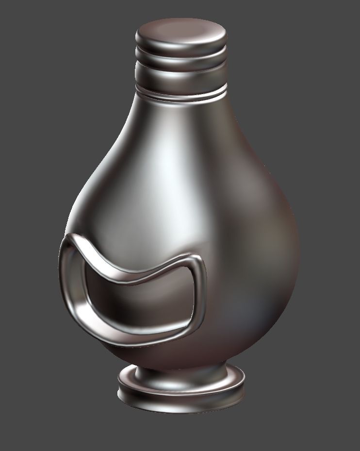 Smiling Light Bulb Figurine Material Shader Ball 3D model CGTrader
