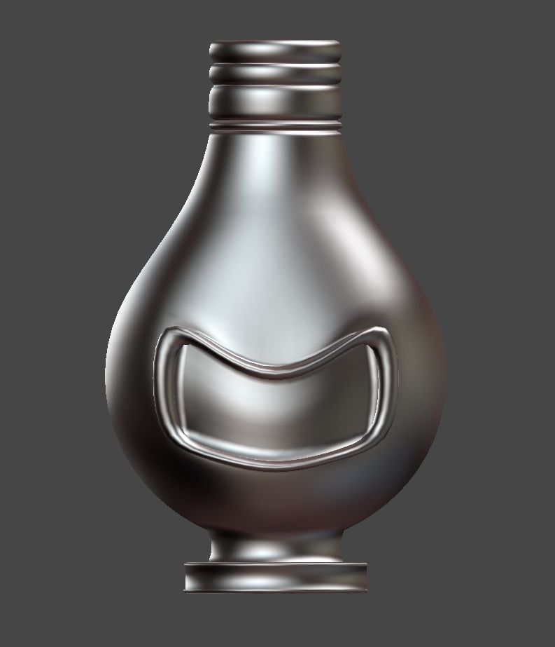 Smiling Light Bulb Figurine Material Shader Ball 3D model CGTrader