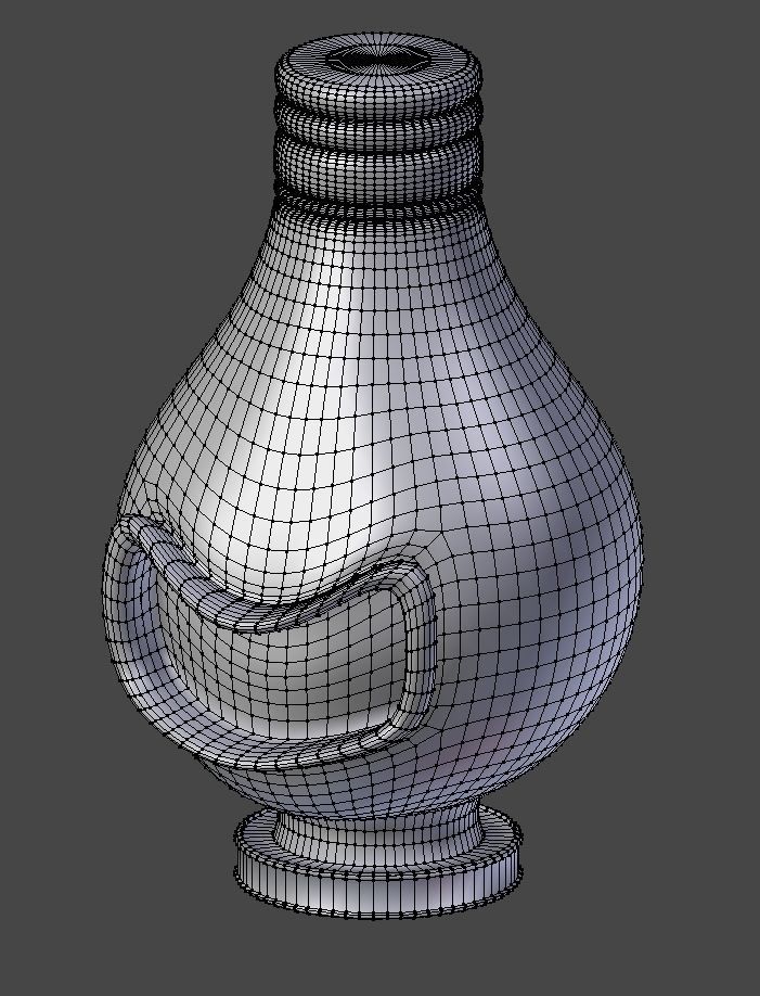 Smiling Light Bulb Figurine Material Shader Ball 3D model CGTrader