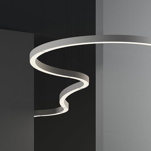 Wave and Line Hanging Lamps by Forstlight 3D model
