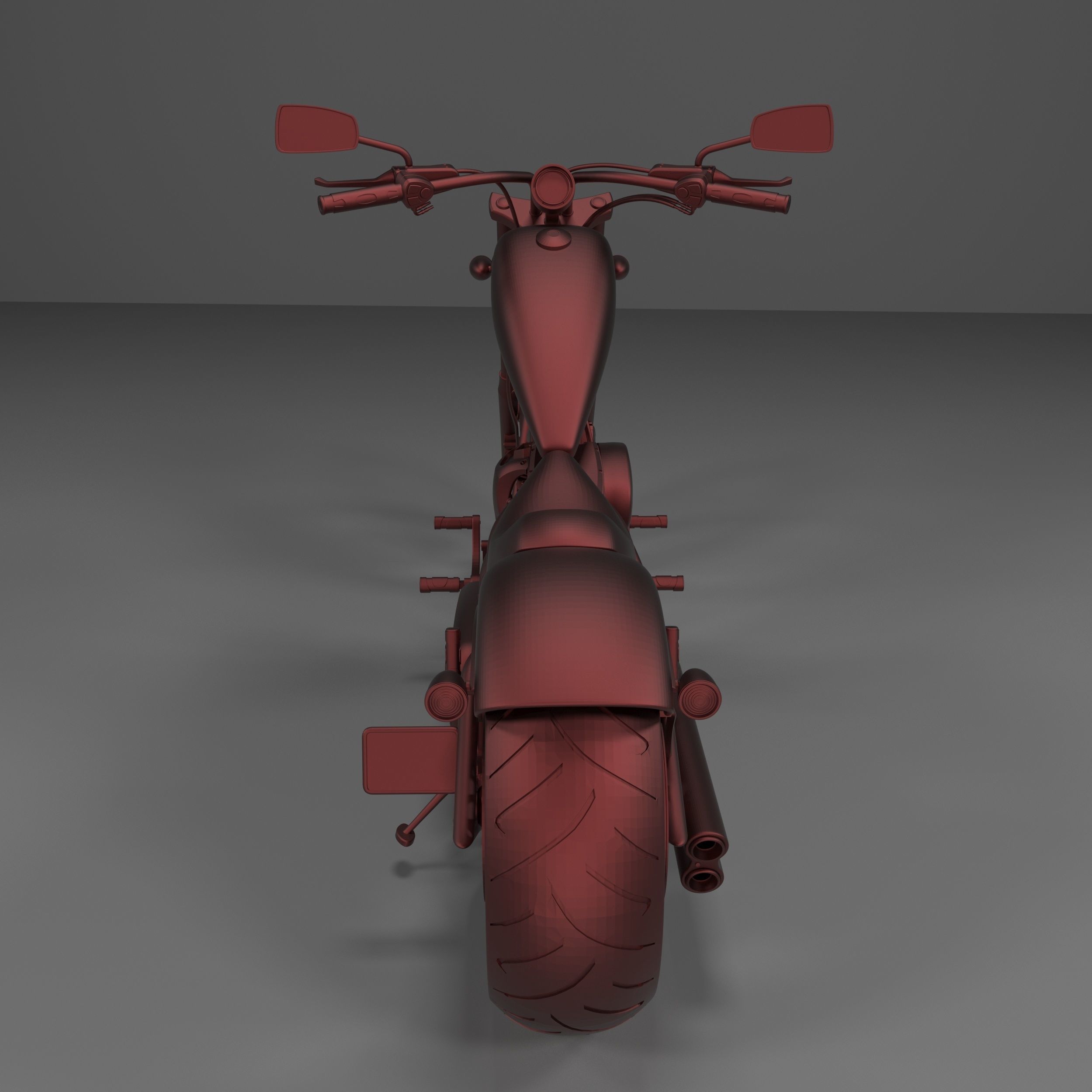 Big Dog K9 Chopper Motorcycle 3D Printable Model 3D print model_10