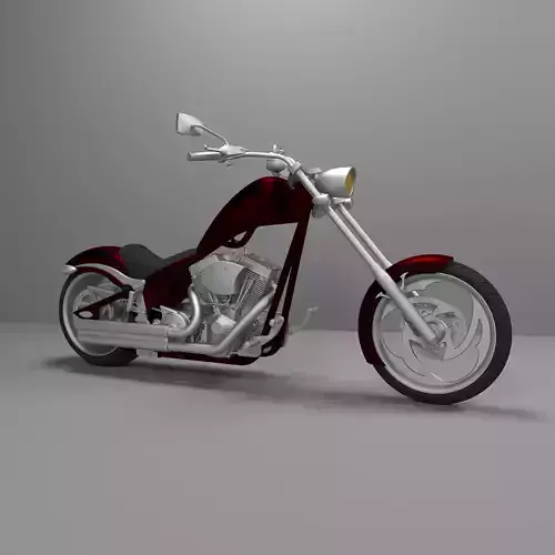 Big Dog K9 Chopper Motorcycle 3D Printable Model