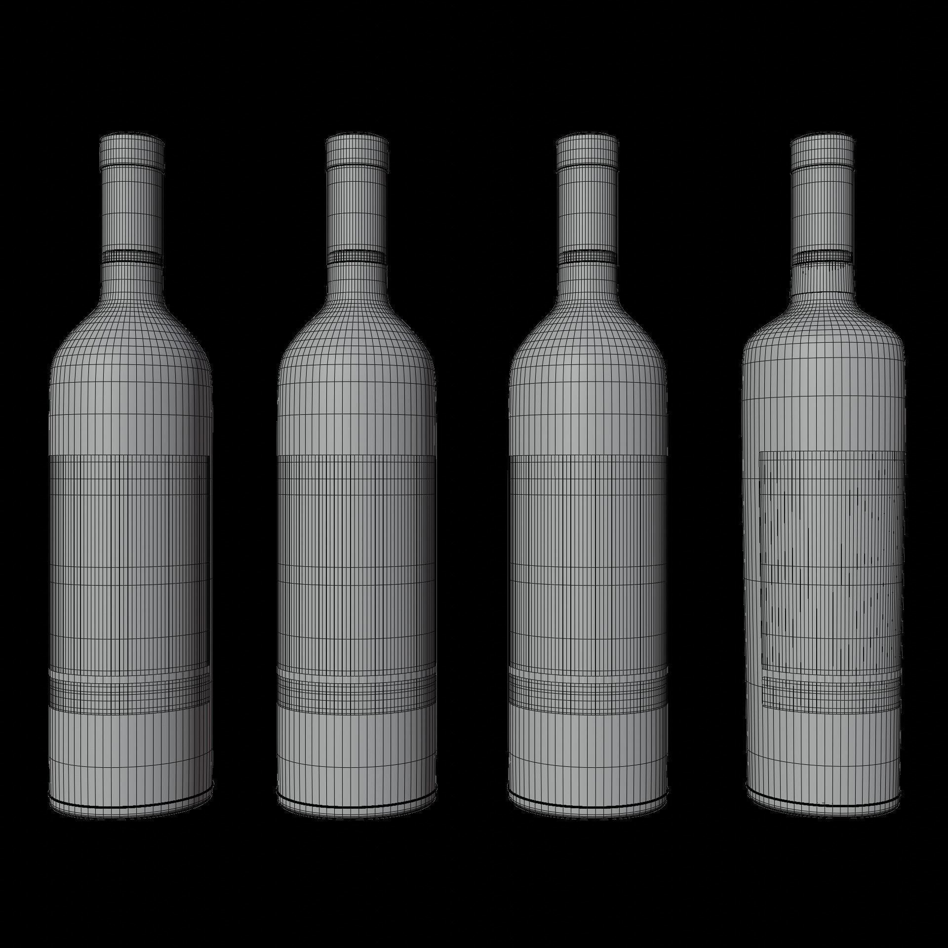 Wine Bottles 3D model_7