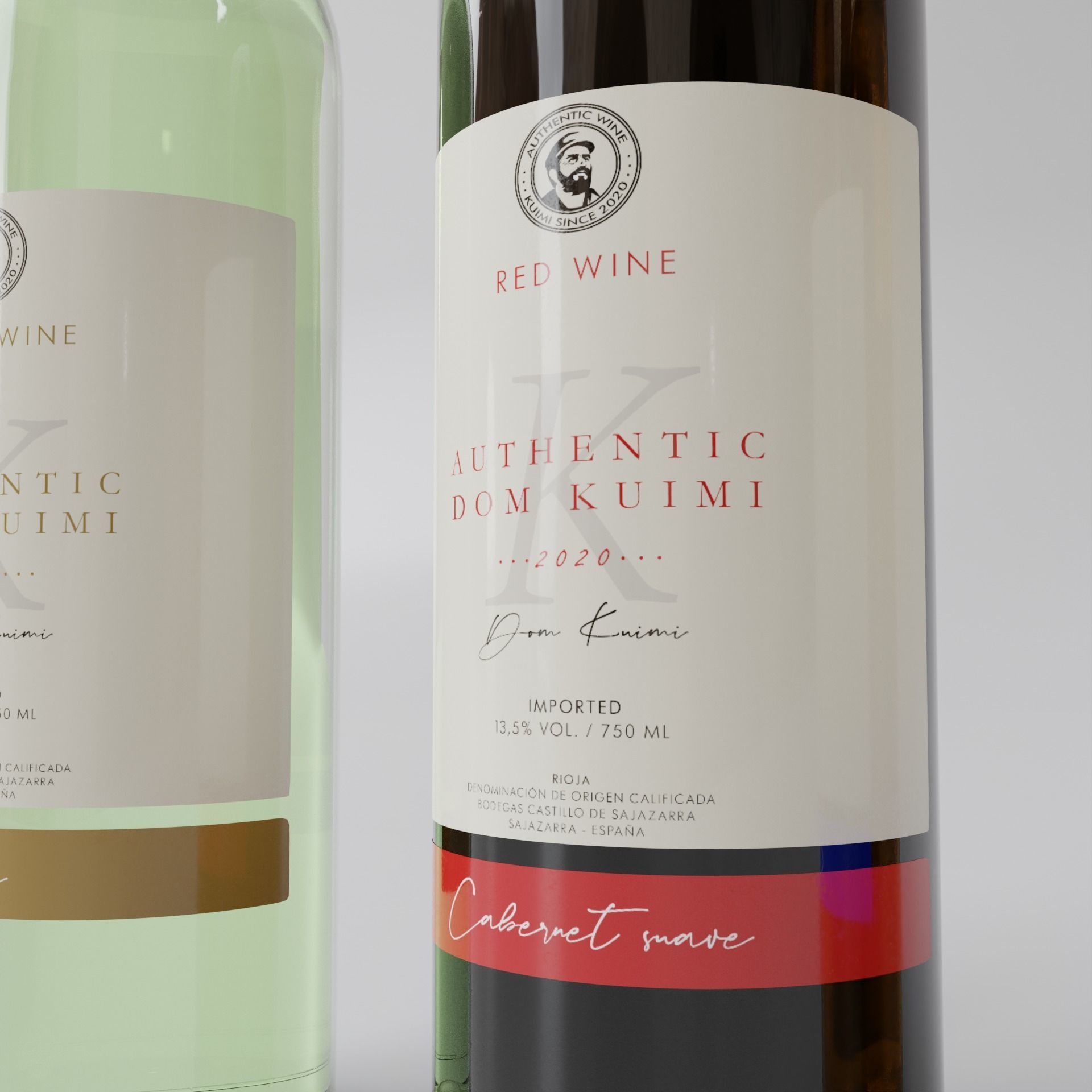 Wine Bottles 3D model_5