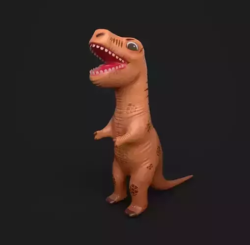 3D MODEL MASCOT T-REX WITH UV AND TEXTURE
