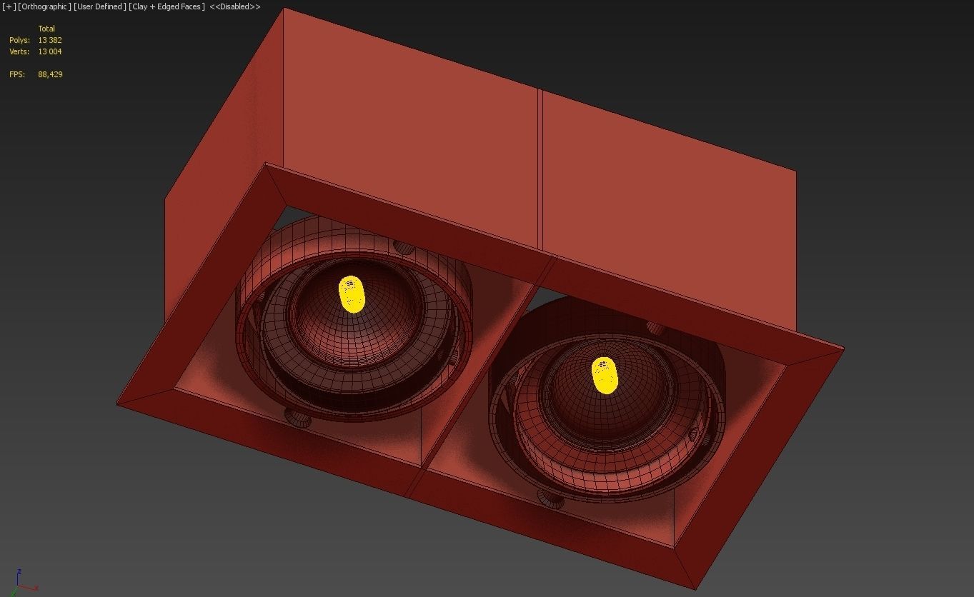 MINIGRID IN 2 50 Recessed Lamp by Delta Light 3D model_4