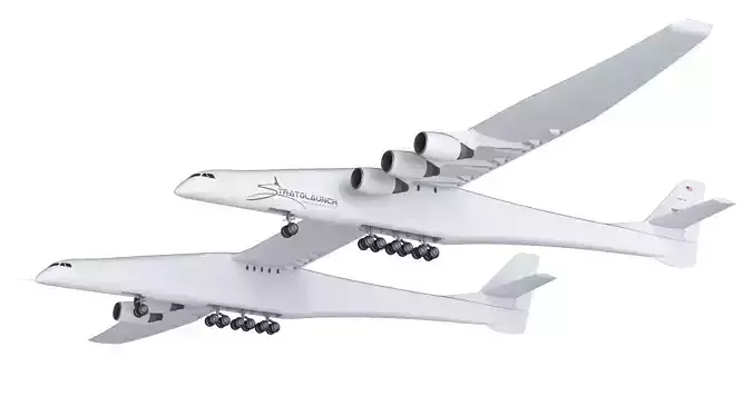 Stratolaunch Carrier Aircraft 3D Model 3D model