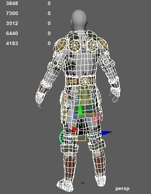 Wooden Plate Armor  Low-poly 3D model_8