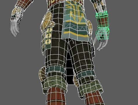 Wooden Plate Armor  Low-poly 3D model_9