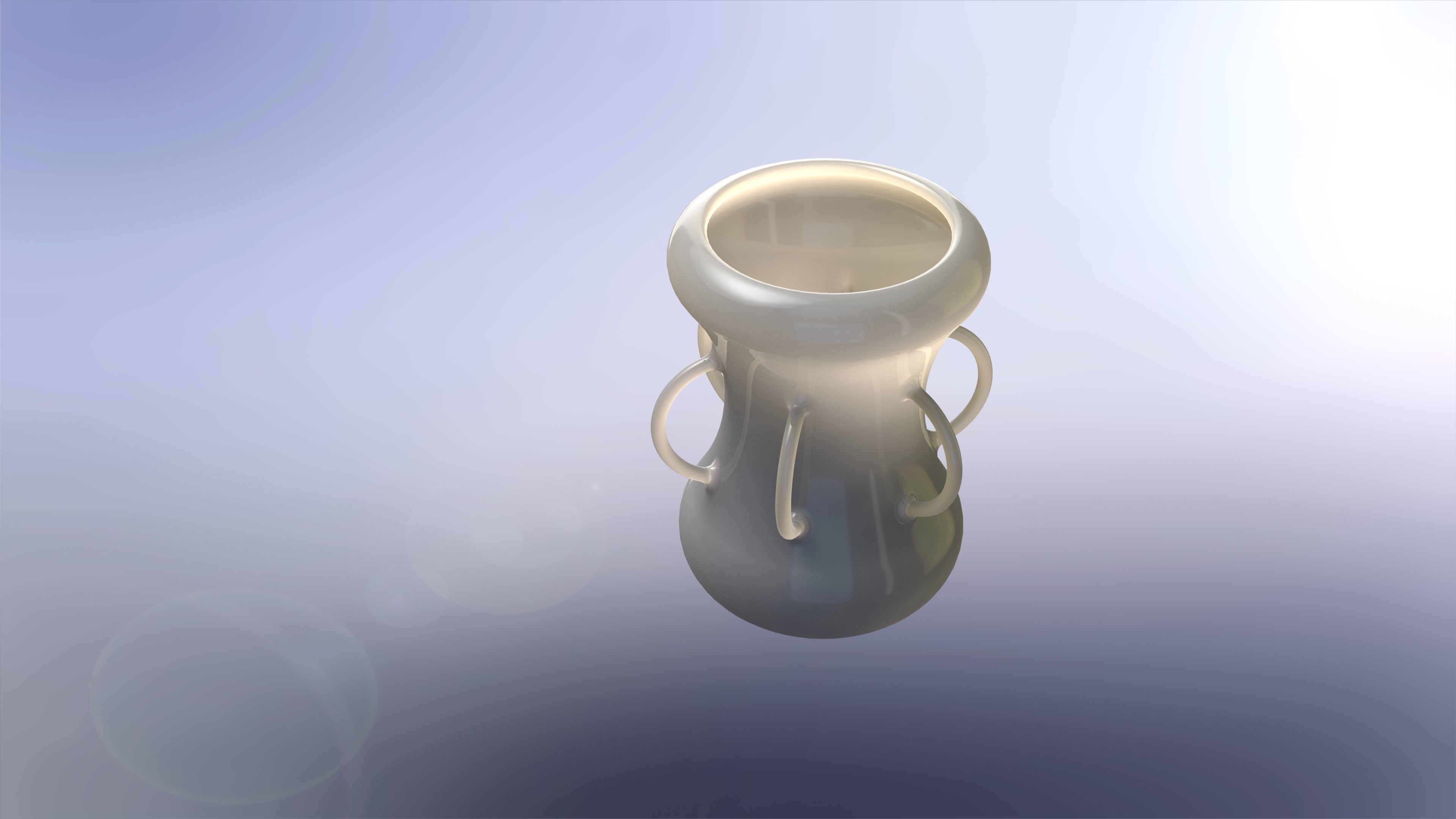 Curvy Vase With Six Equally Spaced Handles 3D model_4