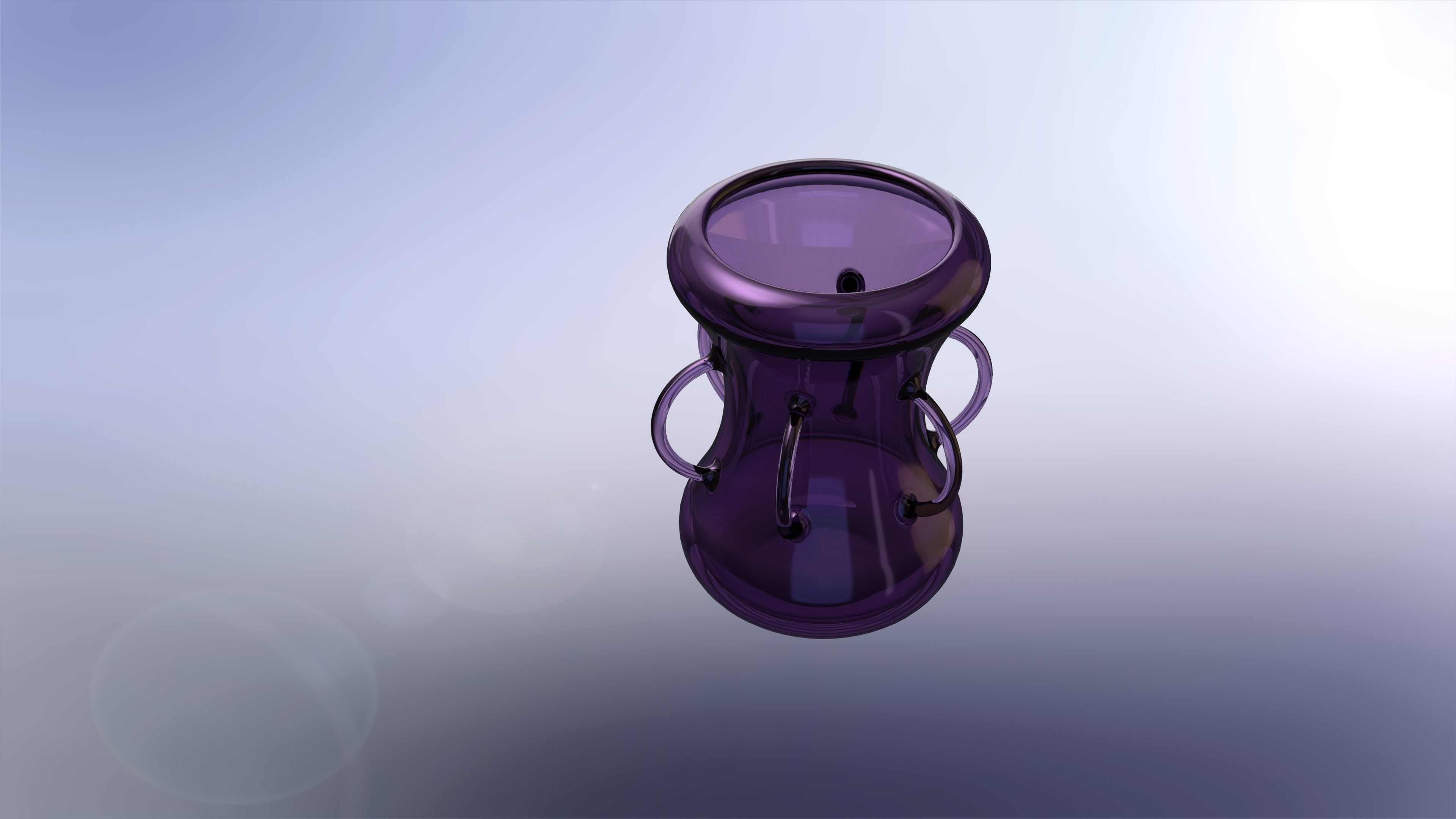 Curvy Vase With Six Equally Spaced Handles 3D model_5