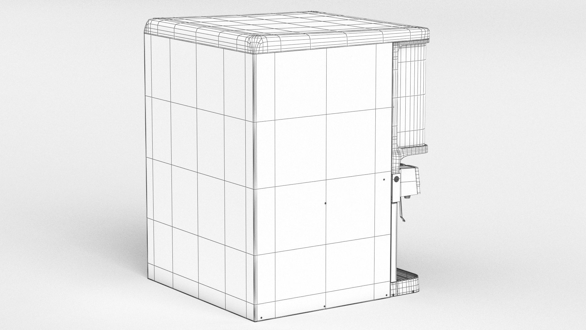6 Flavor Ice and Beverage Soda Fountain System 3D model_10