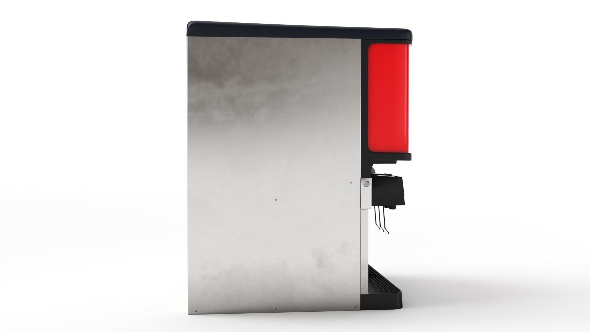 6 Flavor Ice and Beverage Soda Fountain System 3D model_20