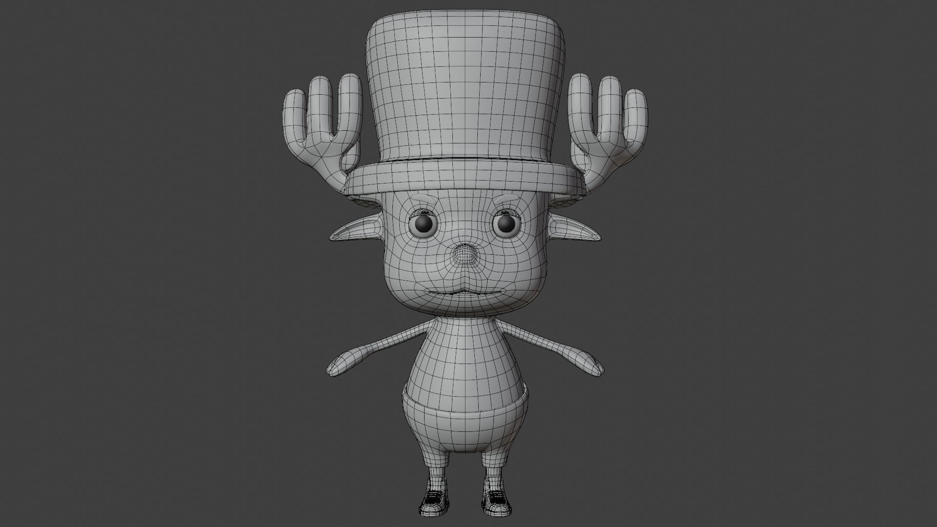 Character Tony Tony Chopper One Piece 3D model_5