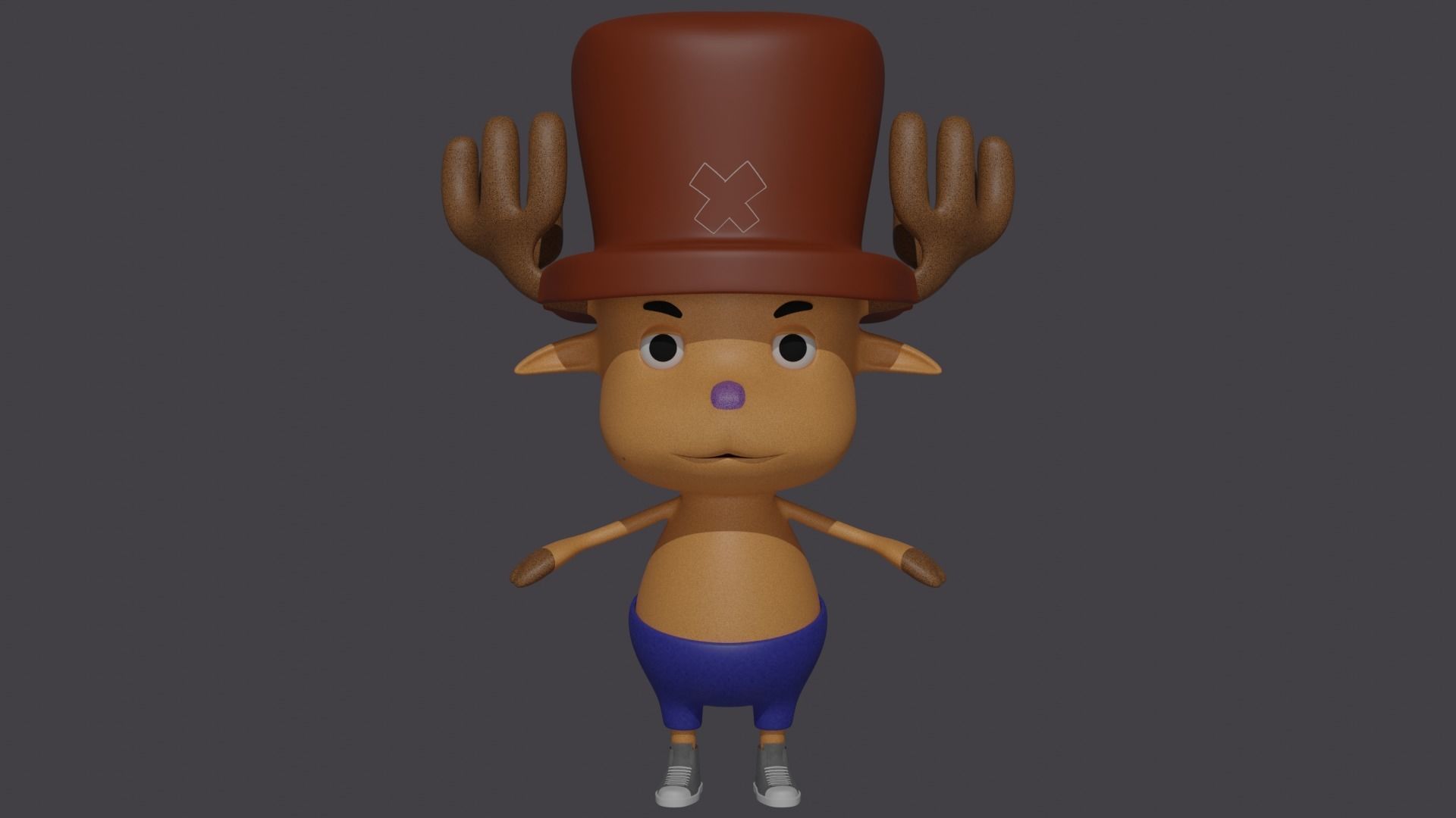 Character Tony Tony Chopper One Piece 3D model_1
