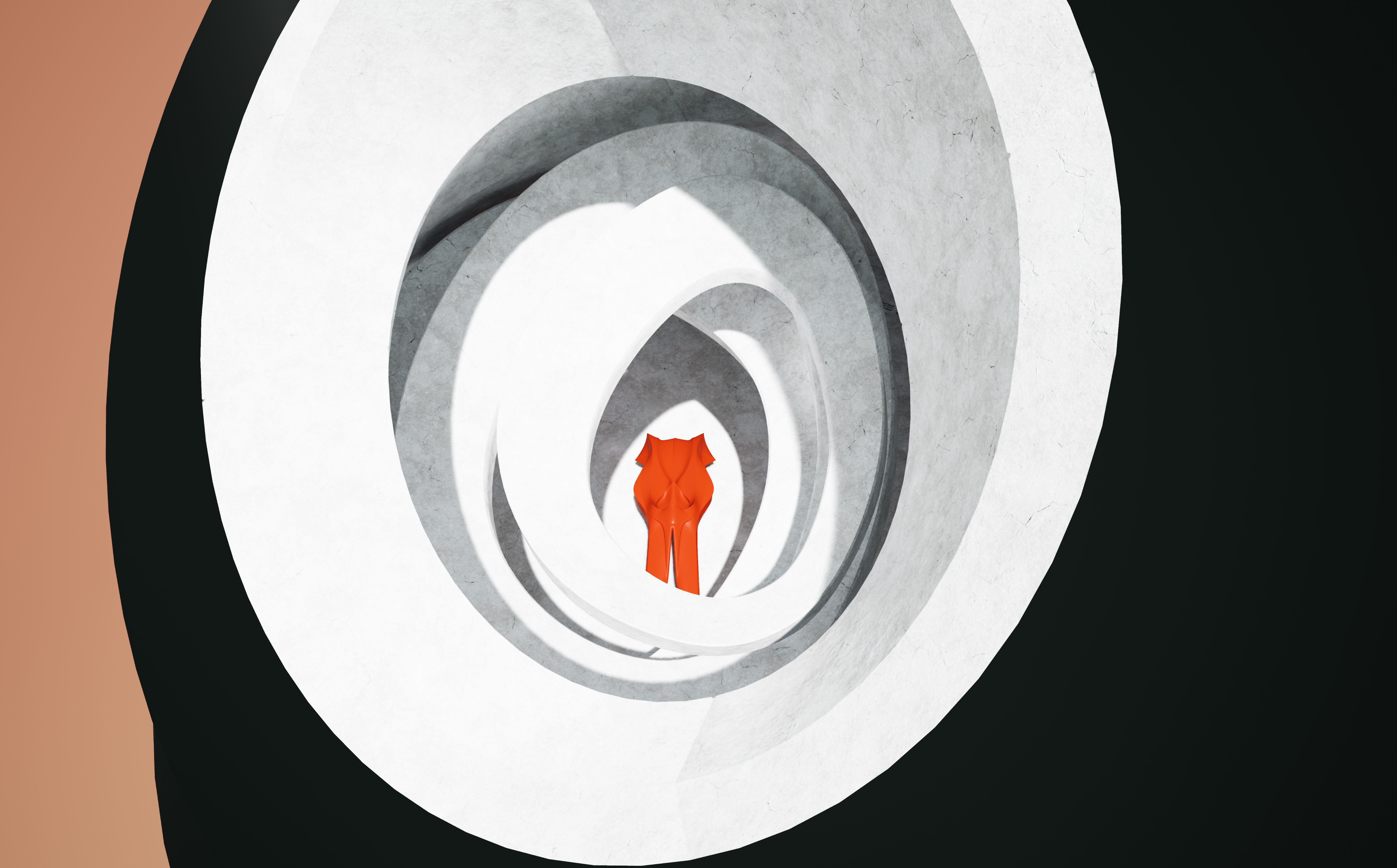 Dynamic Concrete Room Low-poly 3D model_13