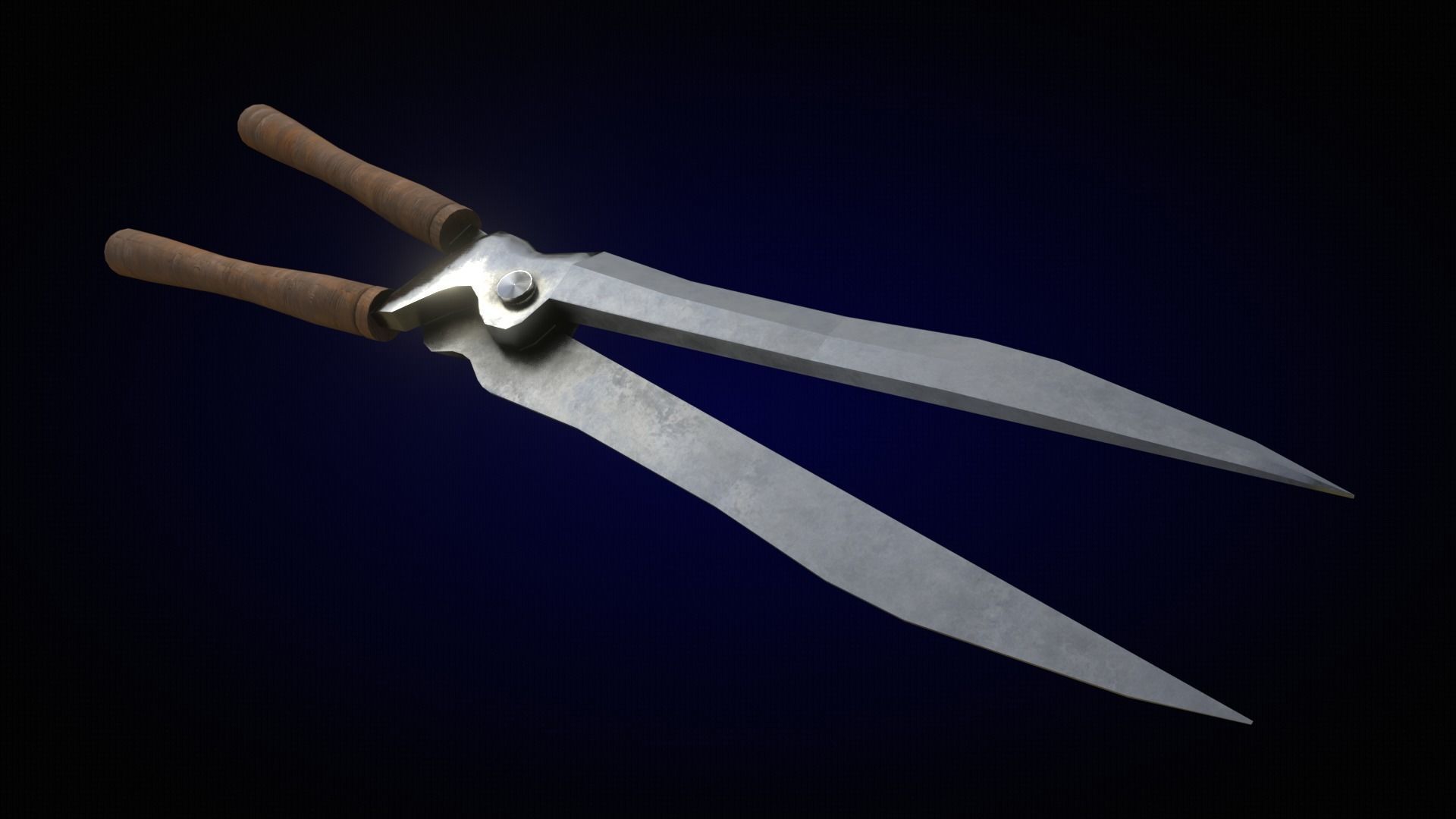 Low-Poly Garden Tools Free low-poly 3D model_22