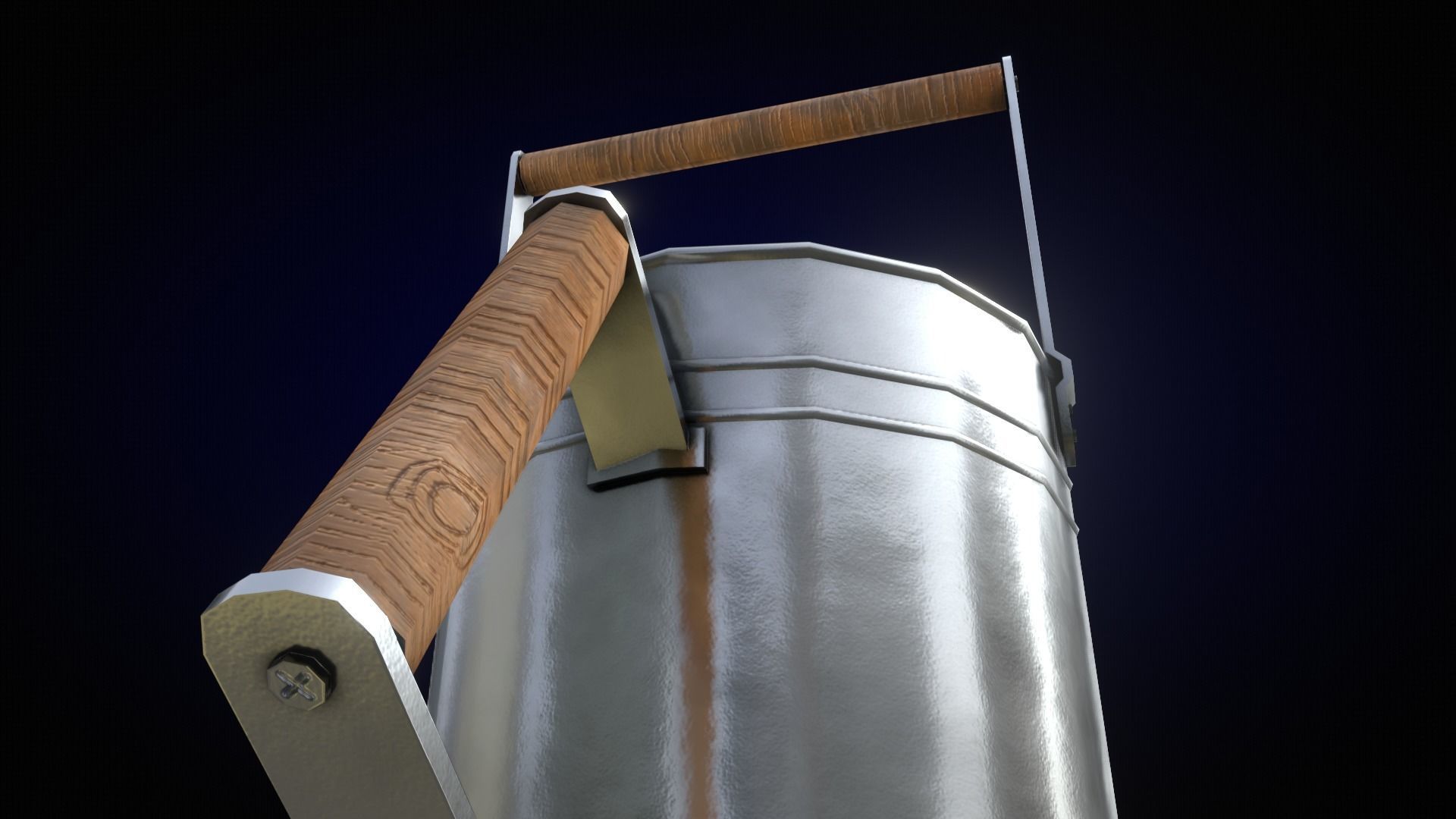 Low-Poly Garden Tools Free low-poly 3D model_15