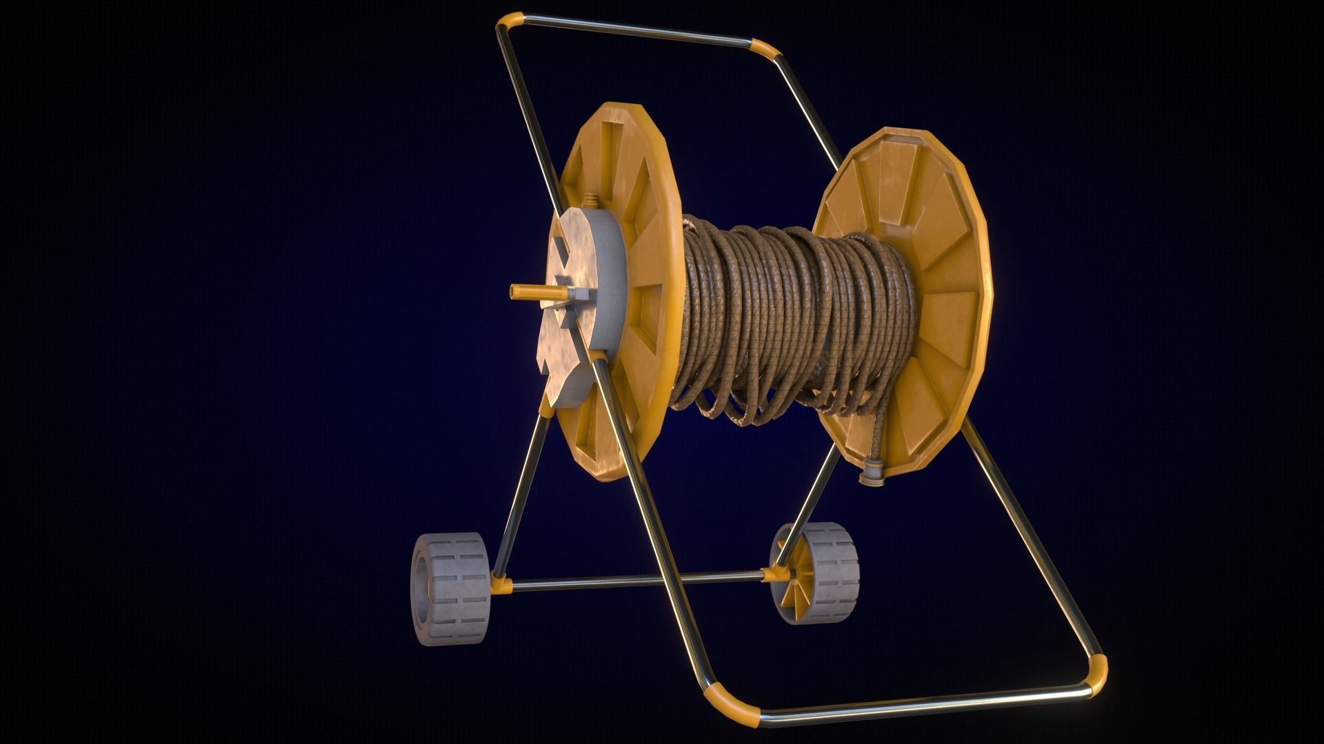 Low-Poly Garden Tools Free low-poly 3D model_1