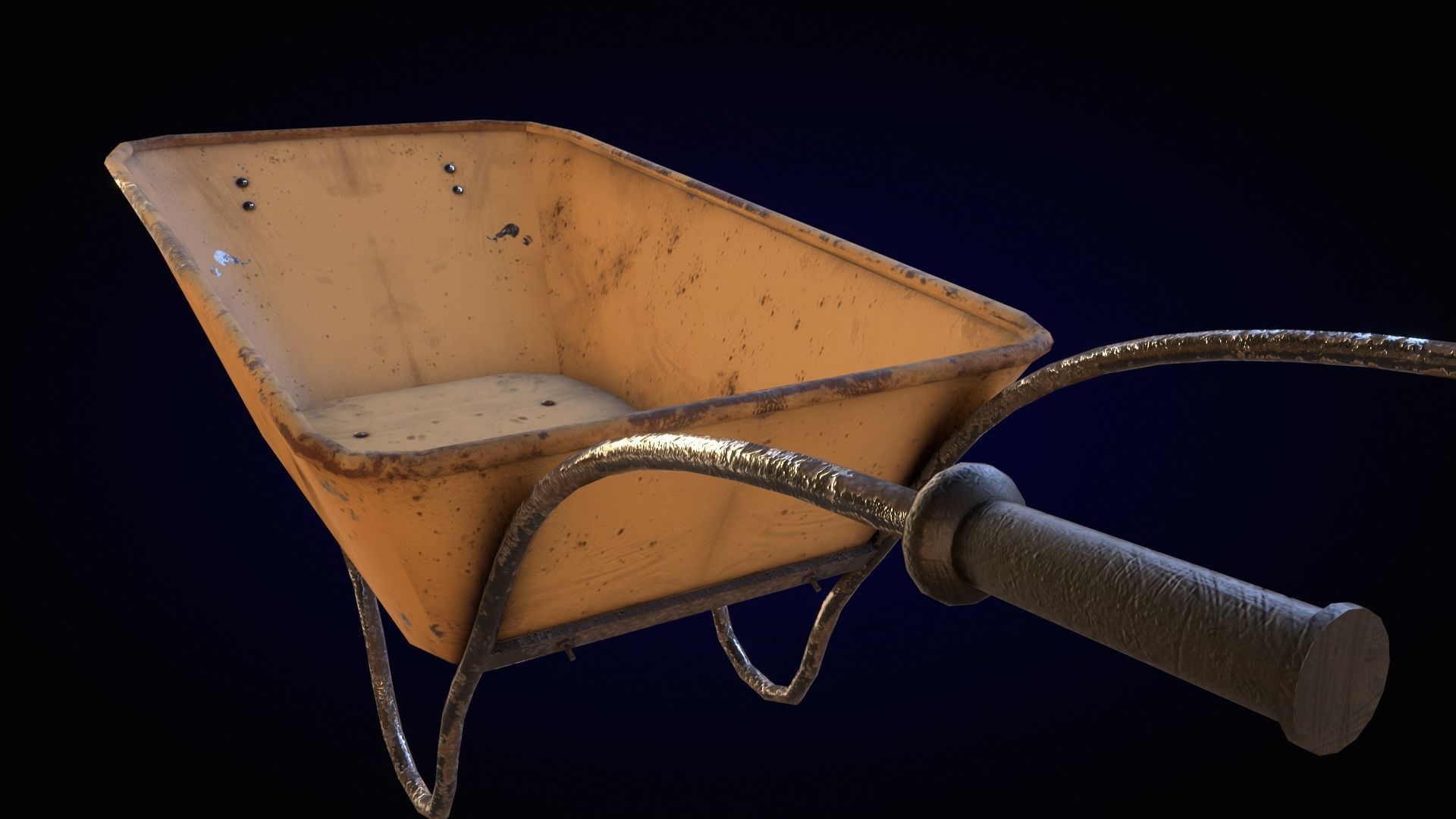 Low-Poly Garden Tools Free low-poly 3D model_9