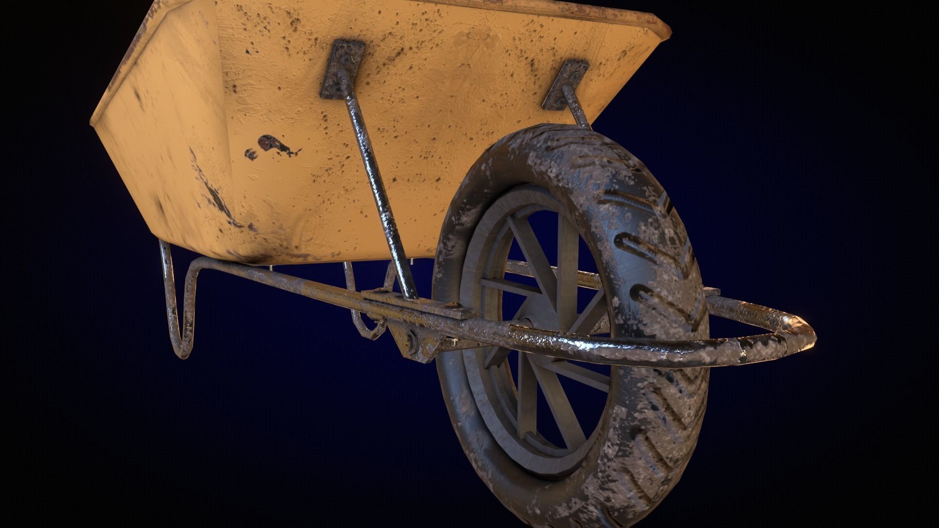 Low-Poly Garden Tools Free low-poly 3D model_8