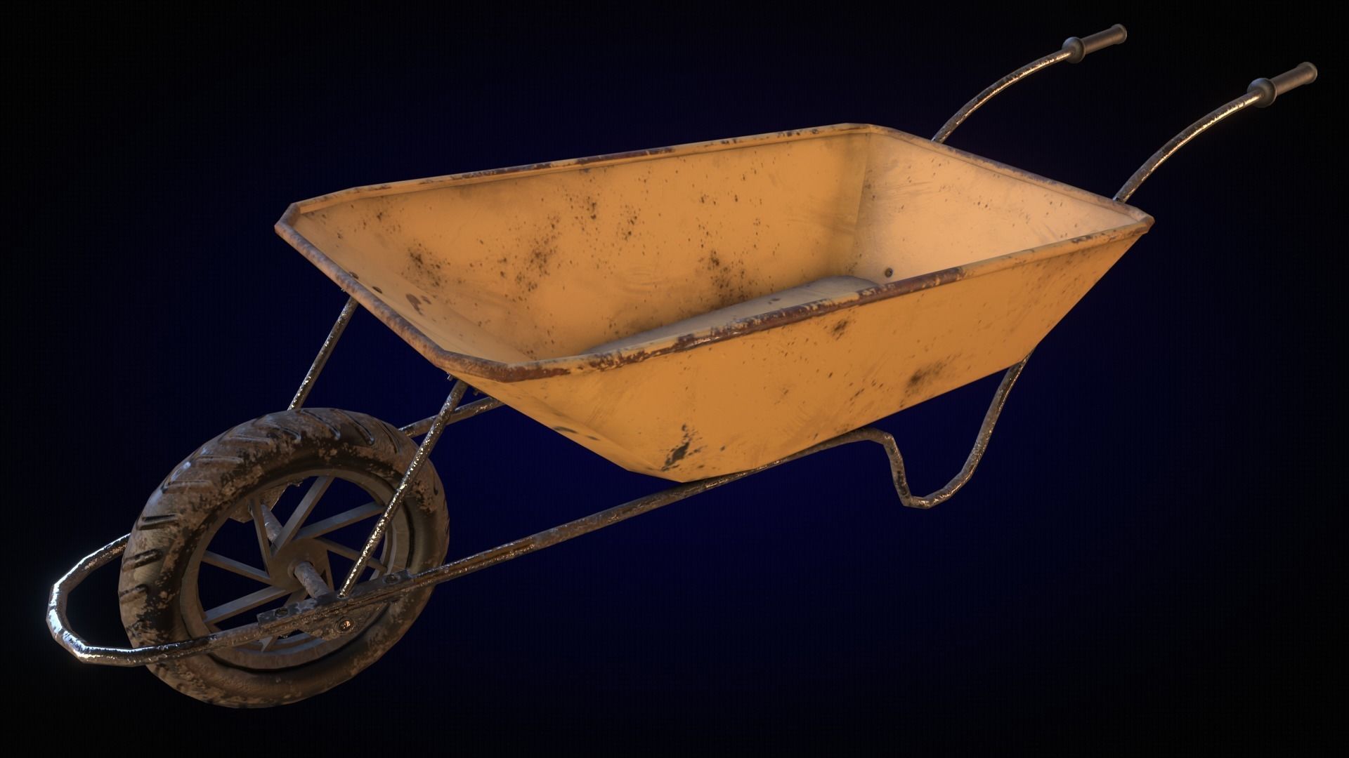 Low-Poly Garden Tools Free low-poly 3D model_6