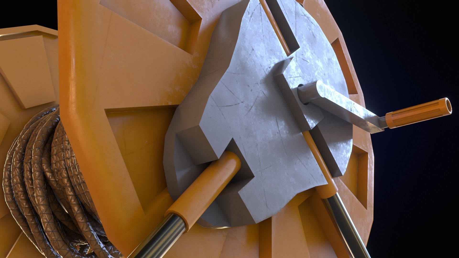 Low-Poly Garden Tools Free low-poly 3D model_4