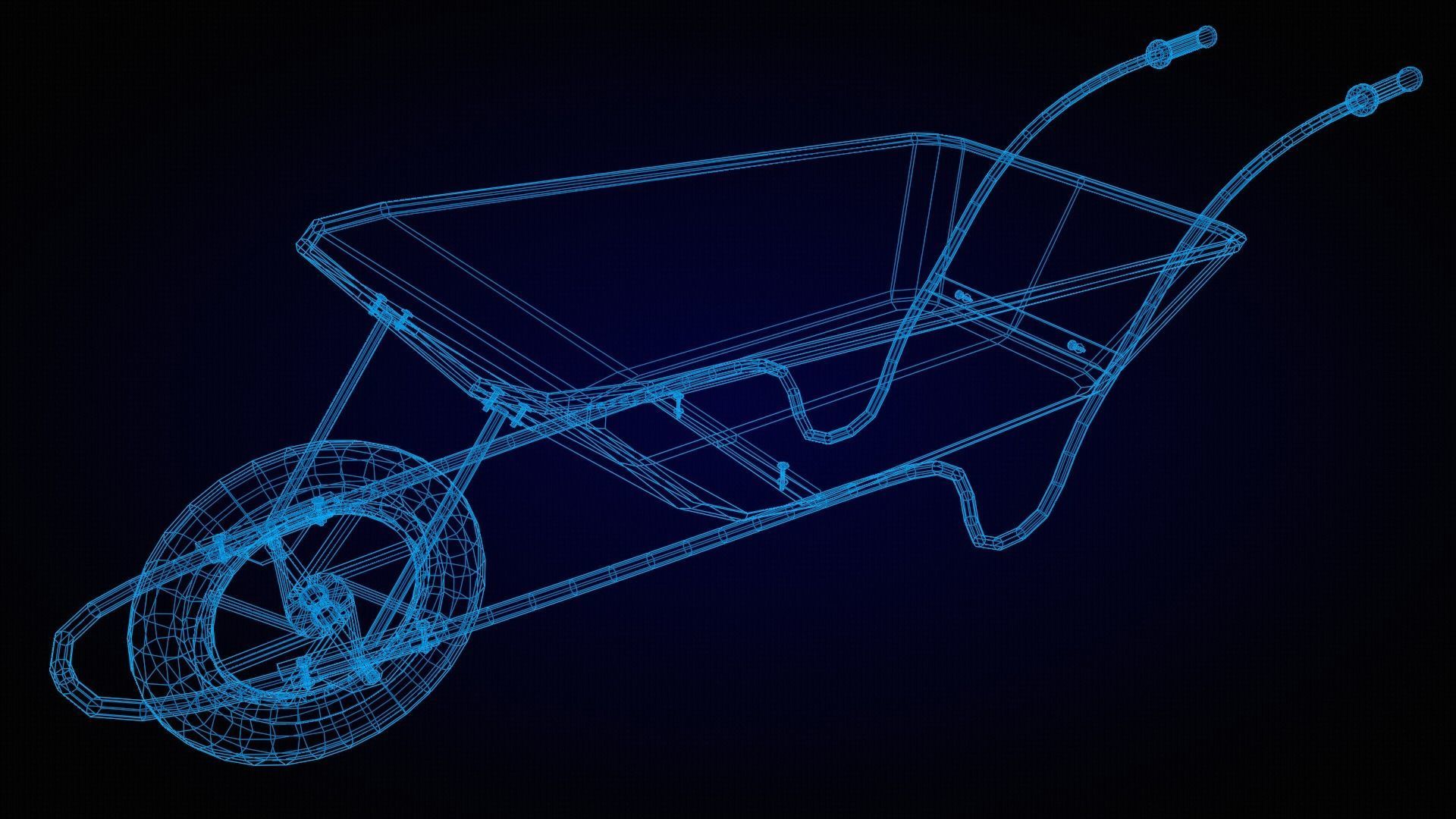 Low-Poly Garden Tools Free low-poly 3D model_7