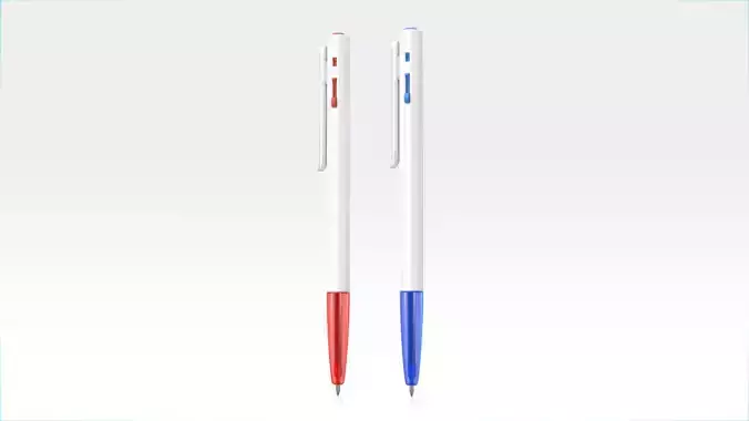 Thai Ballpoint Pen Red and Blue set01