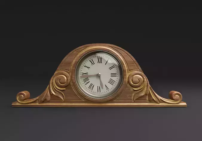 Carved clock