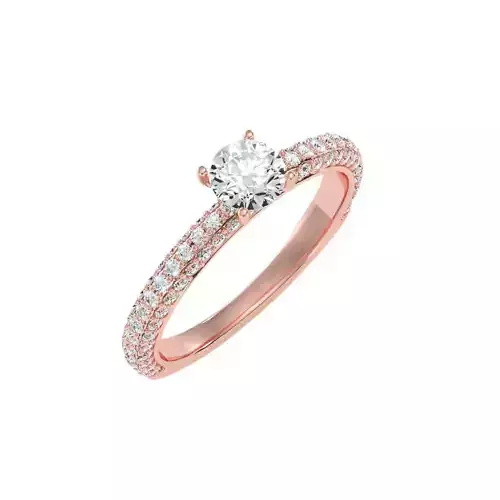 solitaire wedding engagement women ring 3dm render detail